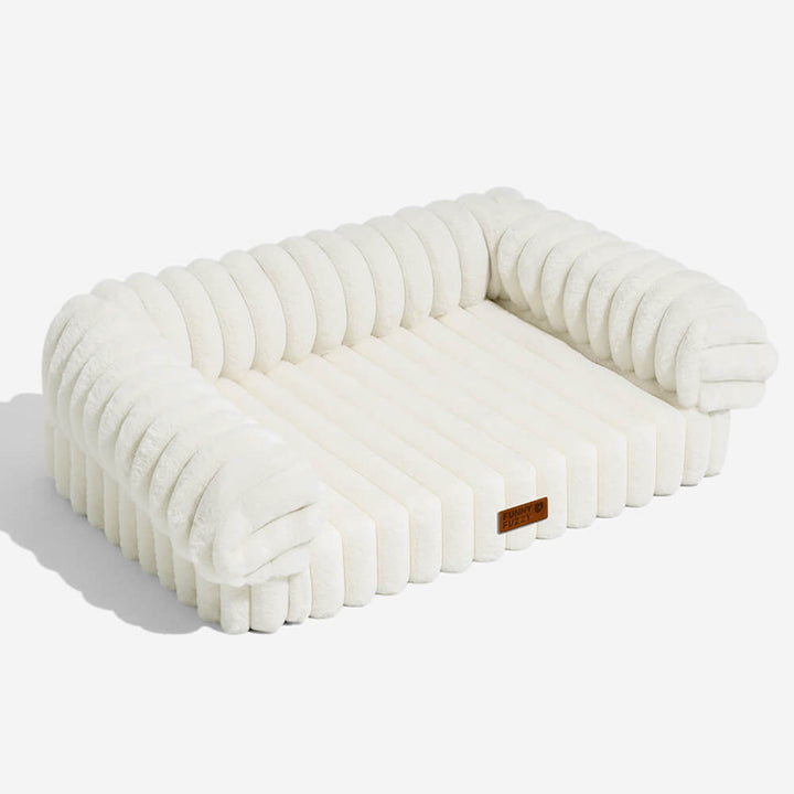 Orthopädisches Hundebett mit Memory-Schaum, flauschig weich, zur Druckentlastung und für tiefen Schlaf.