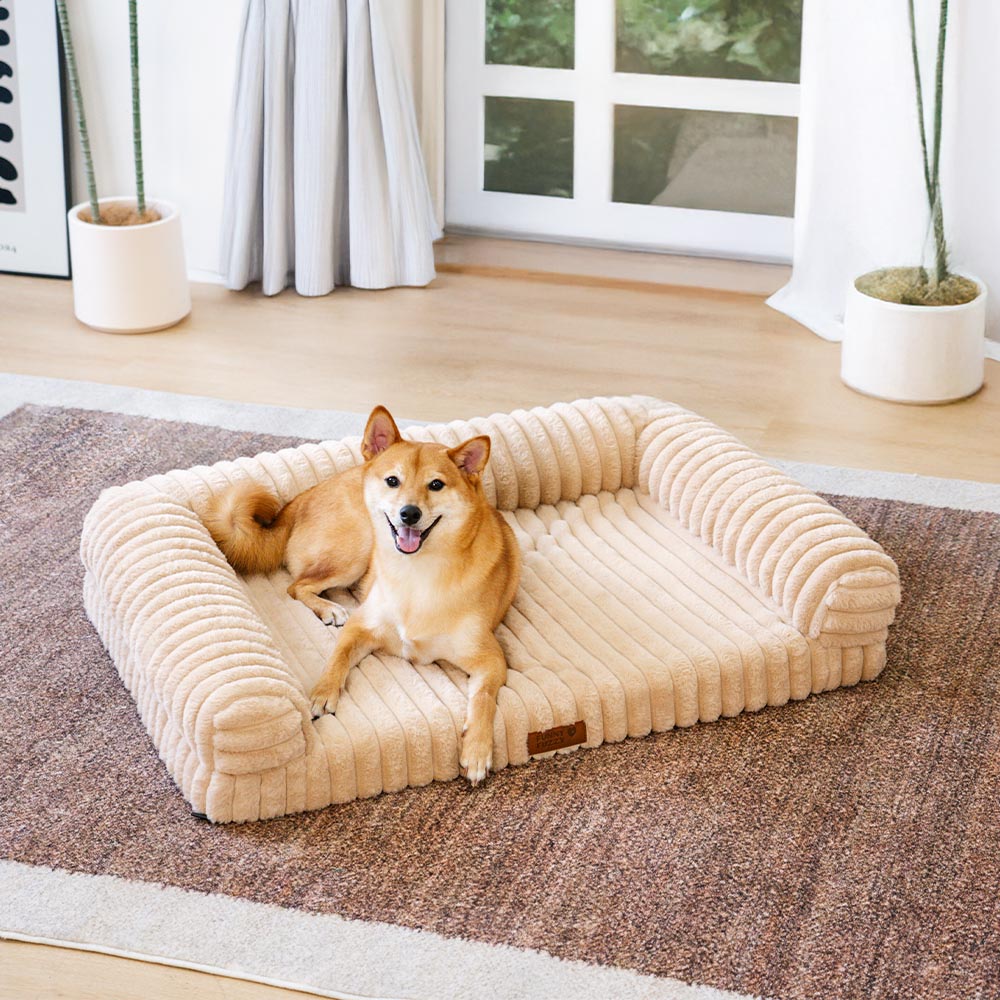 Gemütliches orthopädisches Katzenbett, extra weich & waschbar, ideal für Ruhe und Entspannung.