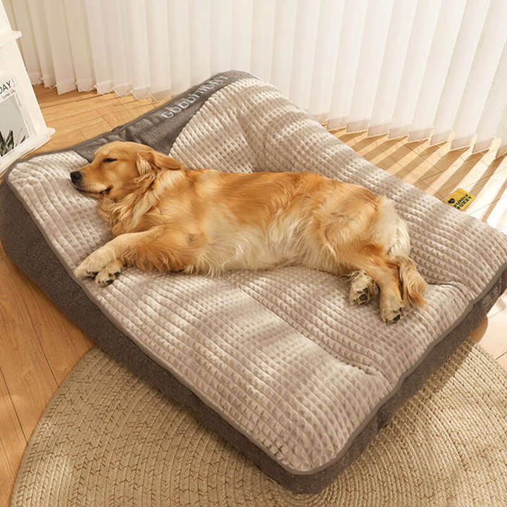 Langlebiges Hundekissen, kratzfest & pflegeleicht, orthopädisch für besten Schlafkomfort.