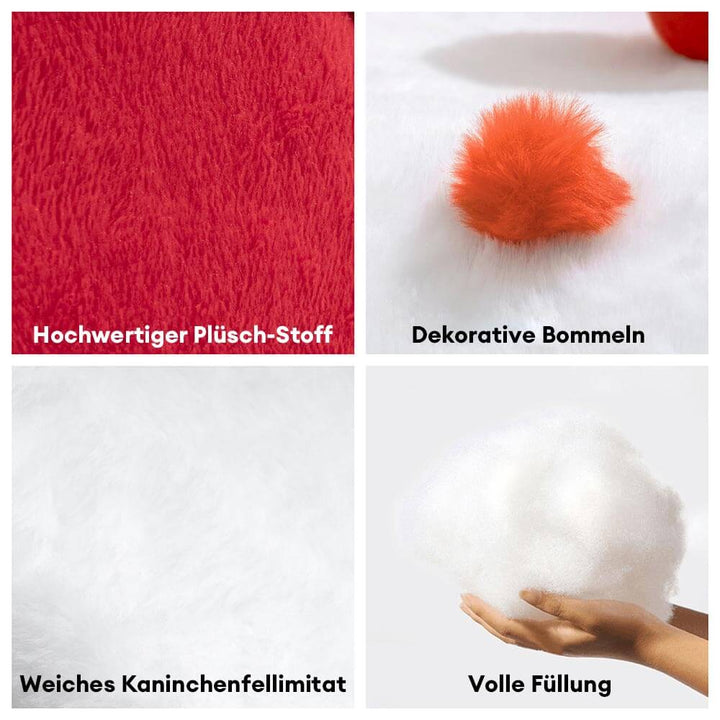 Robustes, waschbares orthopädisches Hundebett, Schneehaus-Design, bietet winterliche Wärme und Halt.