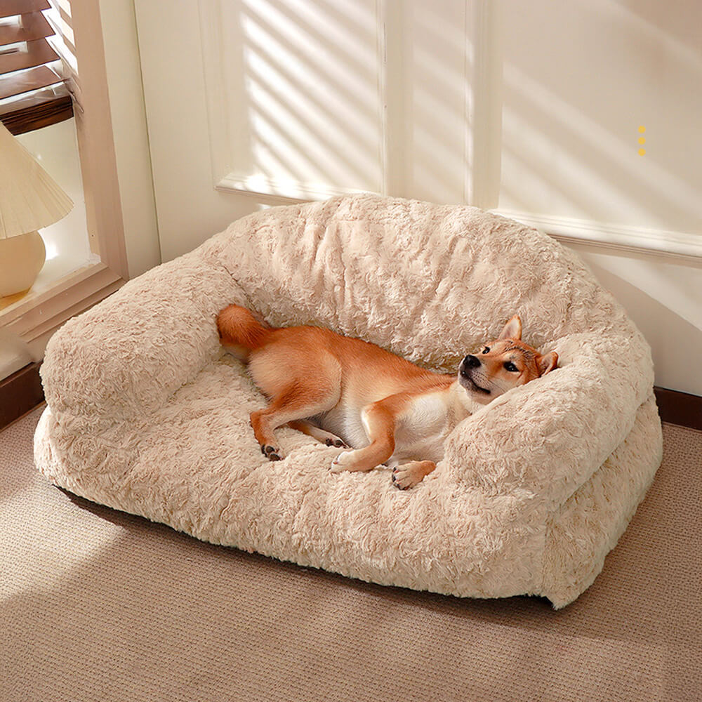 Orthopädisches Hundebett & Katzensofa, abnehmbar & waschbar, für entspannten Tierkomfort.