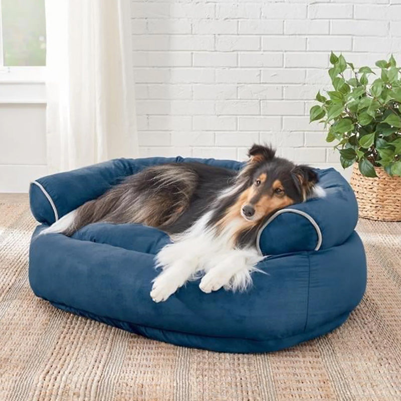 Gemütliches Hundebett mit Gelenkentlastung, perfekt für entspannte Ruhephasen.