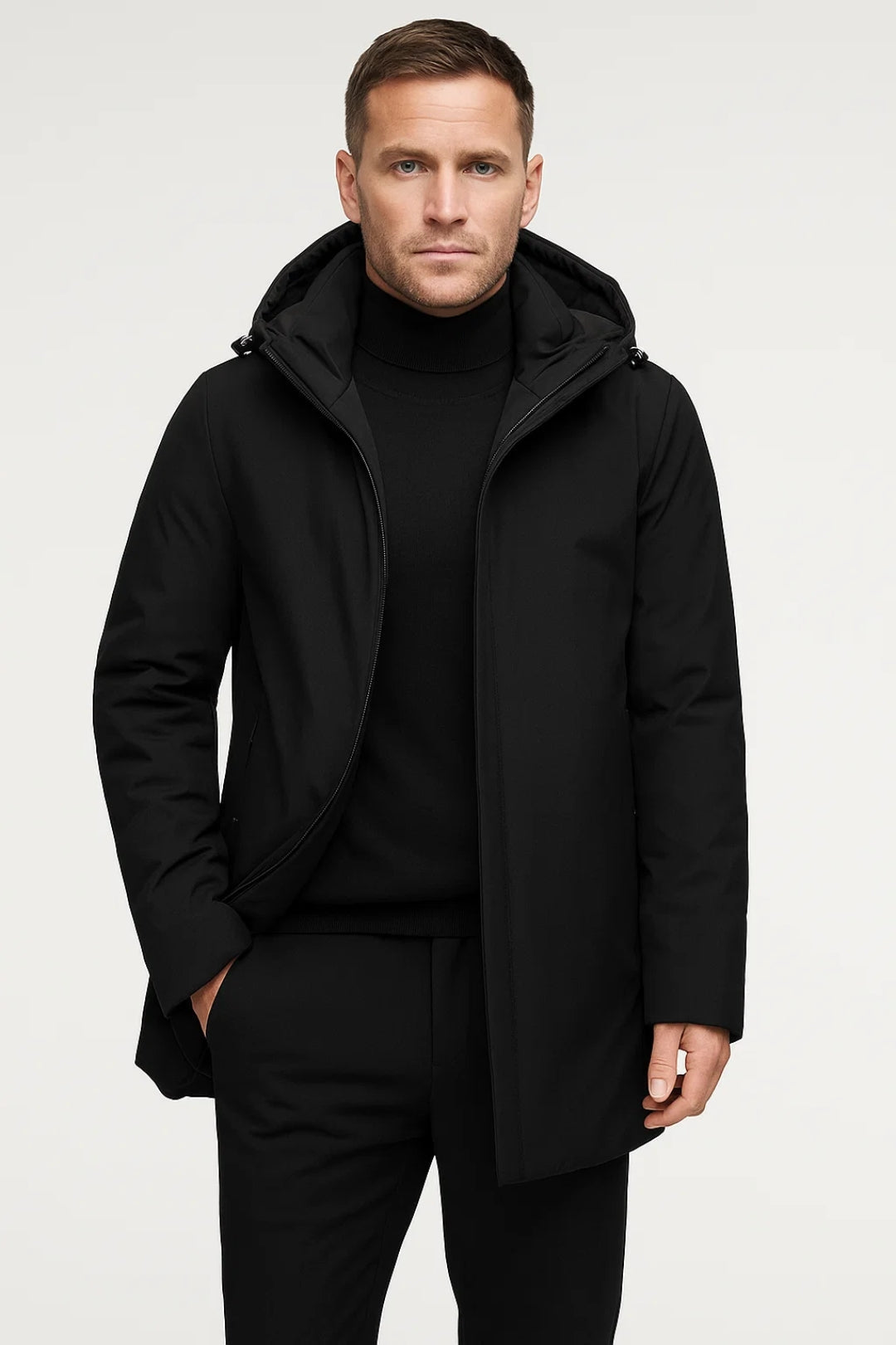 Moderner Oscar Herren Parka, wasserabweisend, schützt stilvoll vor Wind und Wetter. Perfekte Herren-Regenjacke.