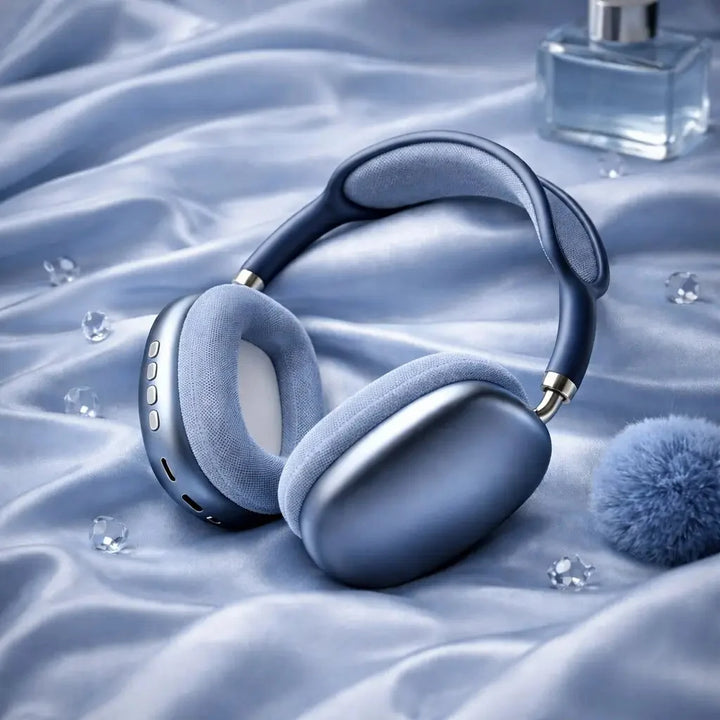 Reisefreundliche Over-Ear Bluetooth Kopfhörer mit aktiver Geräuschunterdrückung (ANC).