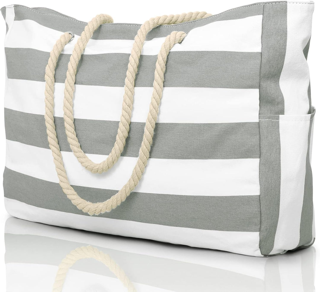 Feminine Reisetasche, oversized, wasserdicht, sanddicht, ideal für Damen auf Reisen.