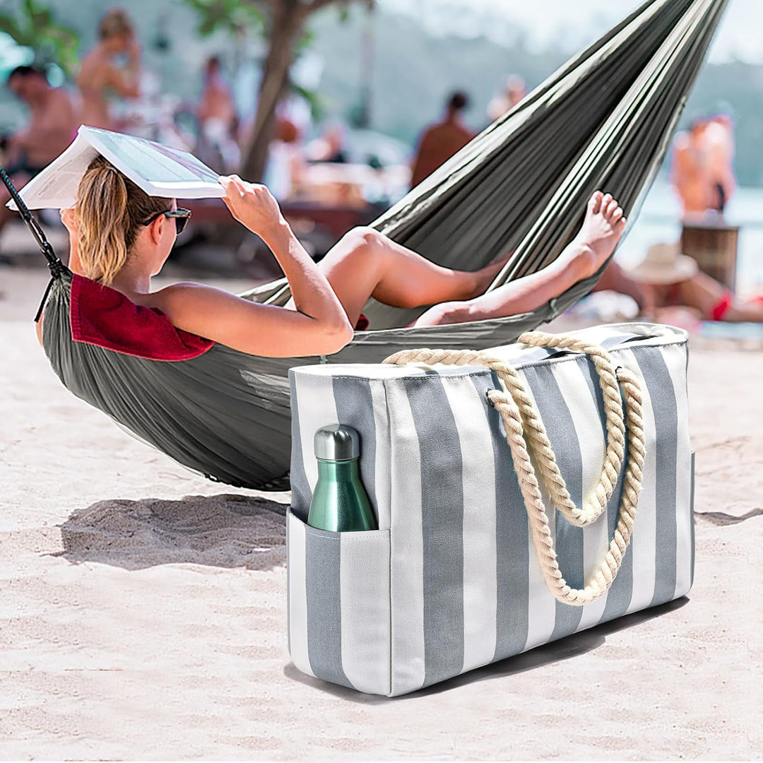 Leichte & geräumige Strandtasche, oversized für Damen, wasserdicht, sanddicht.