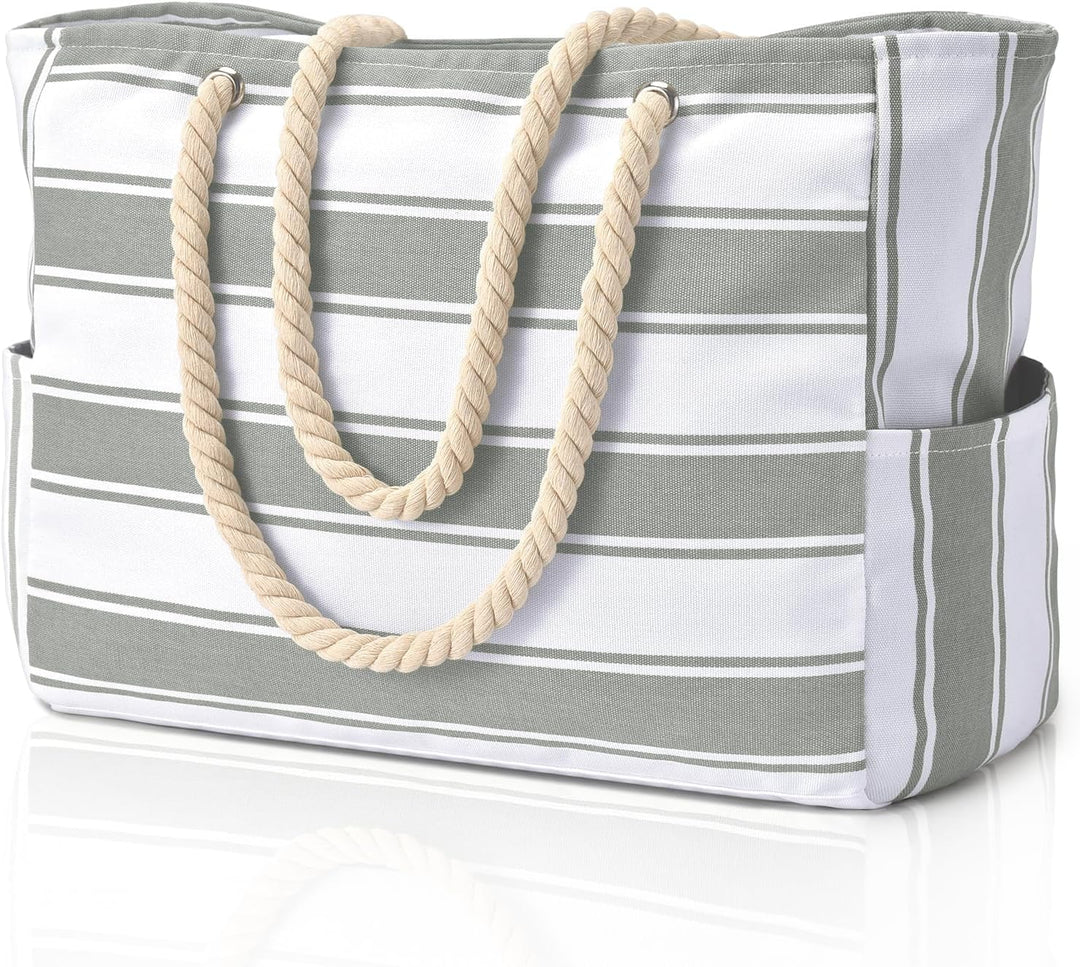 Geräumige Damen-Shopper, wasserdicht, sanddicht, ideal für Strand, Pool & Outdoor.