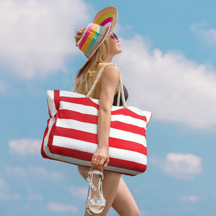 Sommerliche Strandtasche für Damen, XL, wasserdicht, sanddicht, leicht zu reinigen.