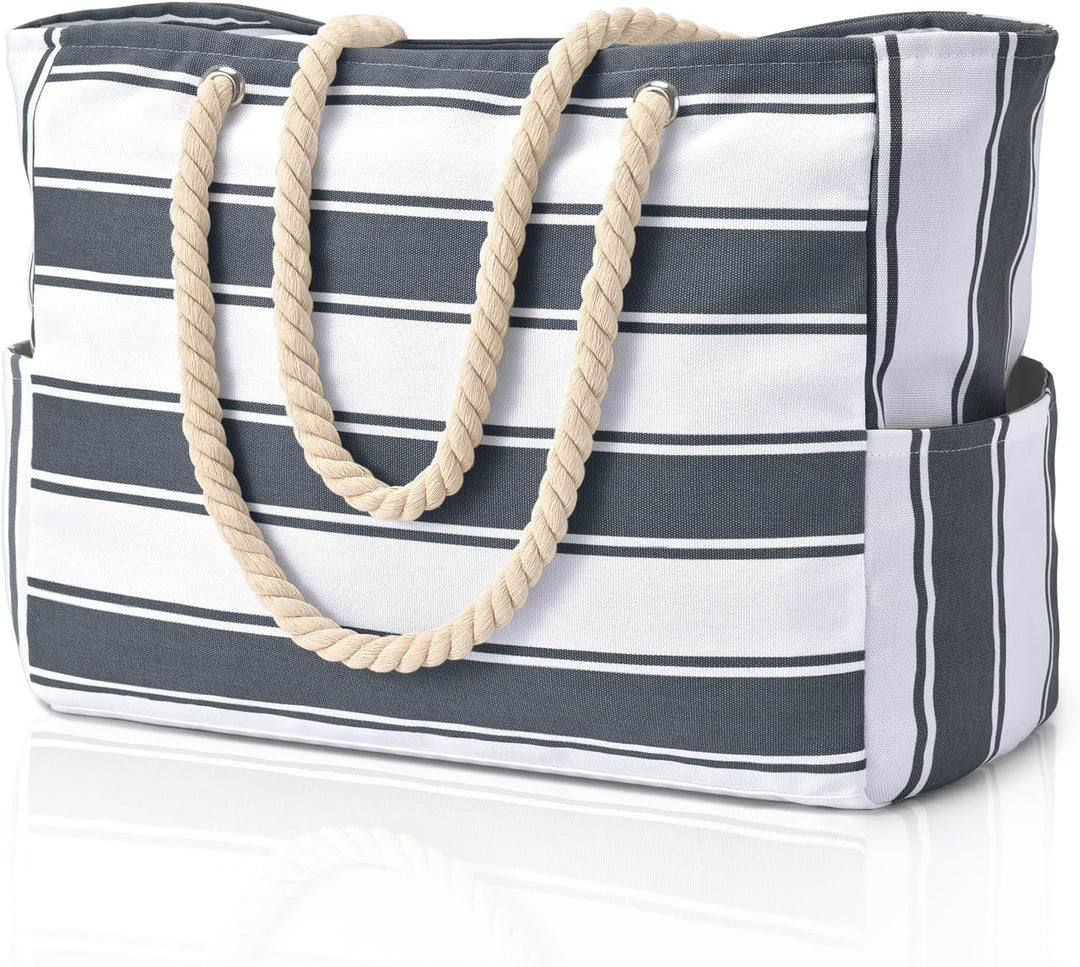 Leichte Strandtasche für Frauen, groß, sand- & wasserdicht, vielseitiger Shopper.