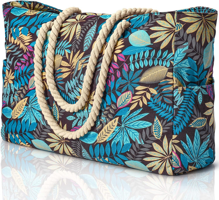 Sanddichte & wasserdichte Strandtasche, oversized für Frauen, leicht & bequem.