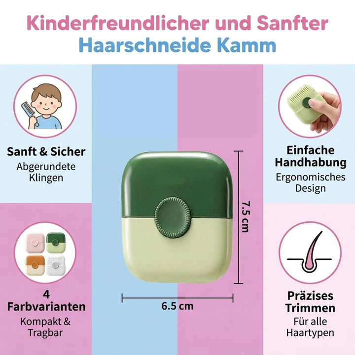 Friseurzubehör für Kinder: Haarschneidekamm für präzise & sichere Haarschnitte.