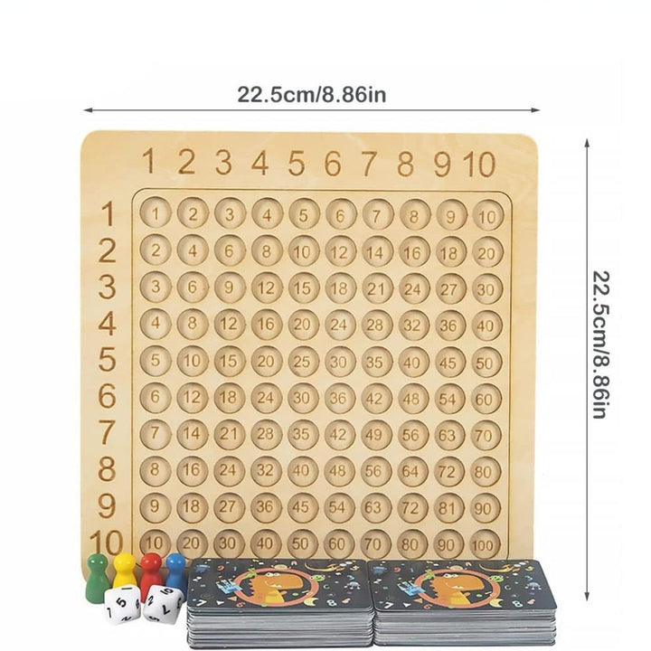Interaktives Montessori Lernspiel: Kinder entdecken Zahlen und Mengen mit diesem Mathematik Holzspielzeug.
