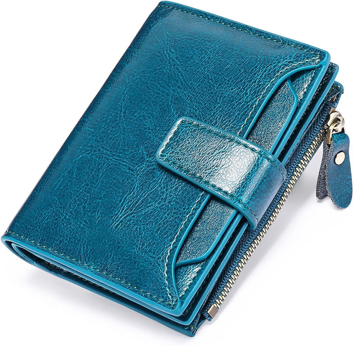 Geschlossene Unisex Geldbörse kurz, minimalistisches Design, mit integriertem RFID-Schutz.