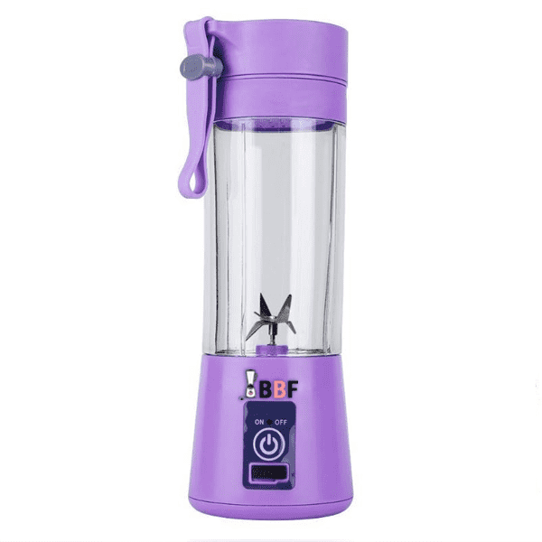 Tragbarer USB Mixer (pw260513) auf einem Picknicktisch, bereit für schnelle Shakes; perfekt für Outdoor & Küche.
