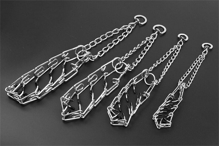 Robustes Pinchhalsband für Welpentraining und Gehorsam, mit Anti-Zieh-Funktion.