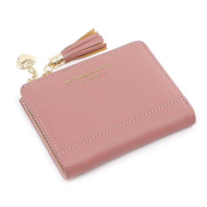 Kompaktes Damen Portemonnaie, elegant, sicherer Verschluss für Geld & Karten.