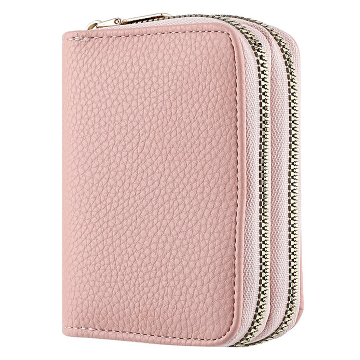 Schwarze Damen Litschi-Muster Brieftasche. Stilvolles, kompaktes Accessoire für den täglichen Gebrauch.