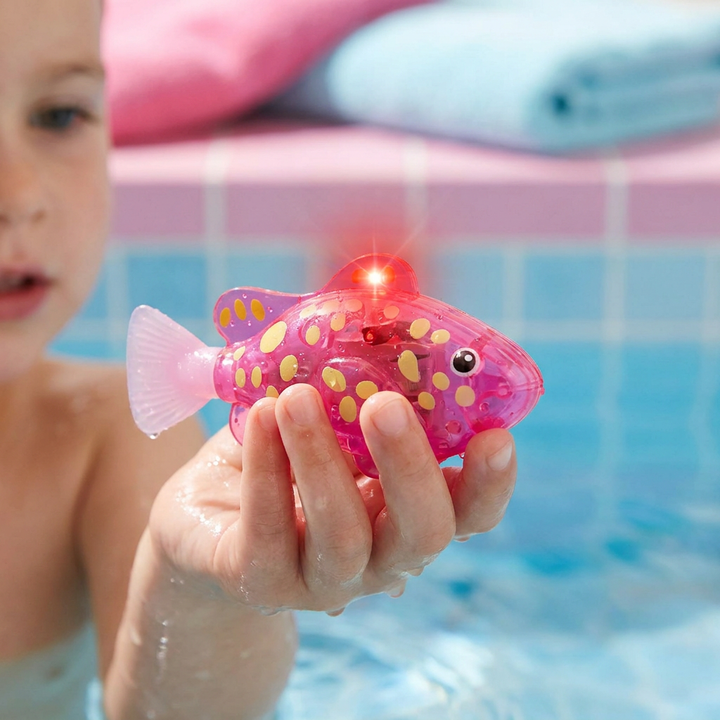 LED Leuchtfische für Kinder. Interaktives Badespielzeug Set, ideal für Spiel & sensorische Erlebnisse.