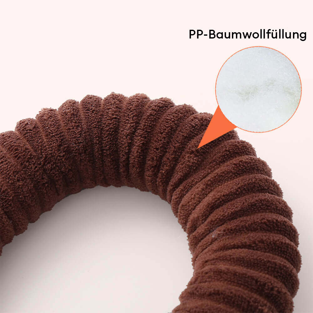 Interaktives Hundezubehör: Plüsch-Quietschspielzeug mit langem Hals. Perfekt zum Apportieren & Kauen.