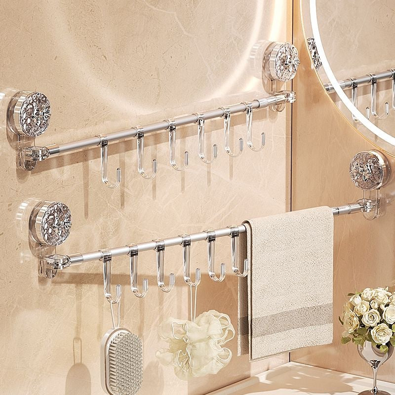 Vielseitige Wandhalterung grau für Küche & Badezimmer. Schafft Ordnung und spart Platz, einfache Installation ohne Bohren.