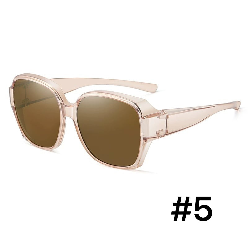 Modische polarisierte OptiShade Überbrille. Optimaler Sonnenschutz & UV-Schutz für Brillenträger.