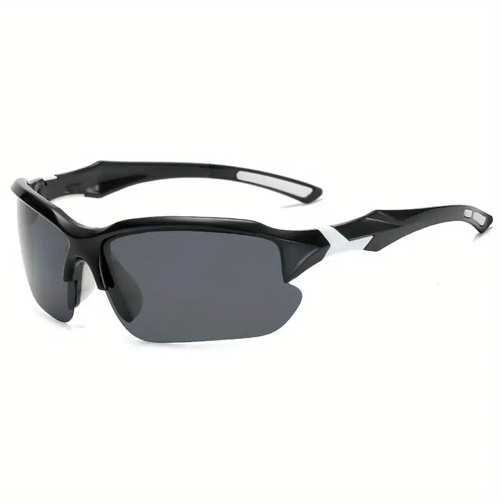 Unisex Sportbrille mit polarisierten Gläsern & 100% UV-Schutz für Outdoor-Aktivitäten.