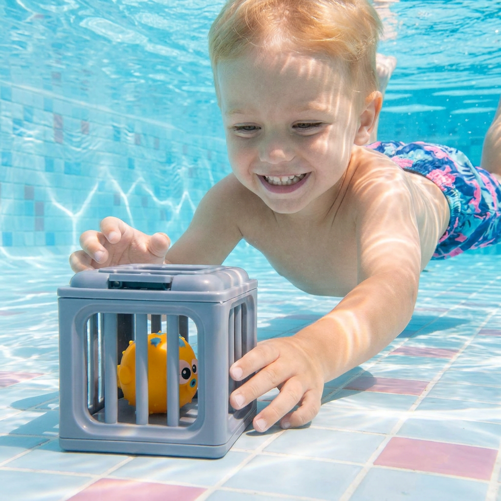 Lernspielzeug für Kinder: Tauchspielzeug Set zur Verbesserung der Wasseraktivitäten & Schwimmfertigkeiten.