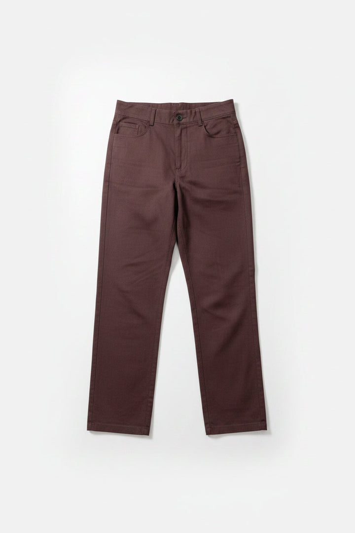 Braune Damen Barrel Hose, lässig und bequem, ideal für moderne Alltags-Outfits.