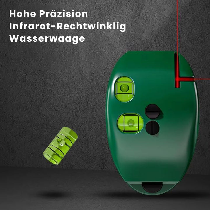 Professionelle Laser Wasserwaage 90° Messwerkzeug für genaue Montage und Renovierung.