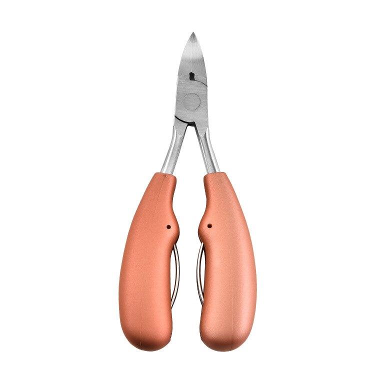 Hochwertige Edelstahl-Nagelschere für mühelose Fußpflege und professionelle Pediküre-Ergebnisse.