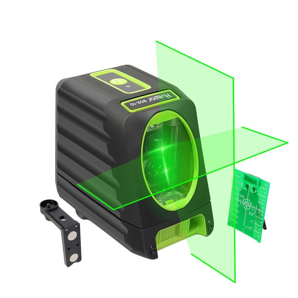 Präziser grüner Laser-Nivellierer für exakte Ausrichtung bei Bau- und Renovierungsprojekten.