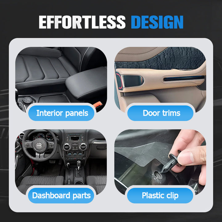 Robuste Edelstahlzange, ideal als Verkleidungsentferner und Demontagehilfe für Auto-Clips.