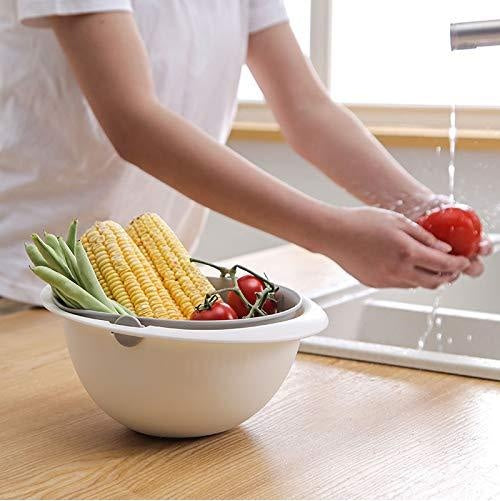Effizienter Küchenhelfer: Abtropfkorb für Obst & Gemüse. Erleichtert das Waschen und Spülen im Haushalt.