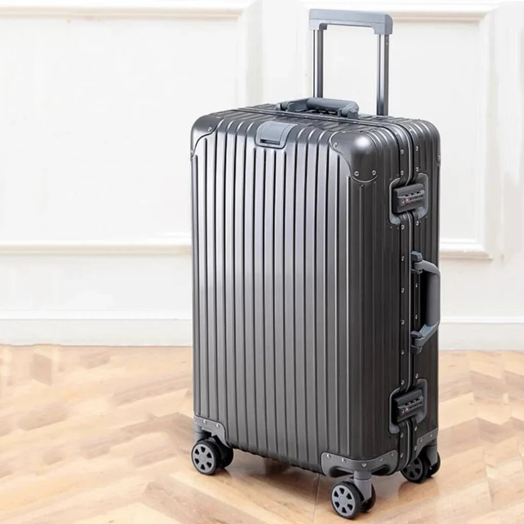 Premium Hartschalenkoffer für Herren/Damen, robustes Gepäckstück mit leisen Spinner-Rollen für stilvolle Reisen.