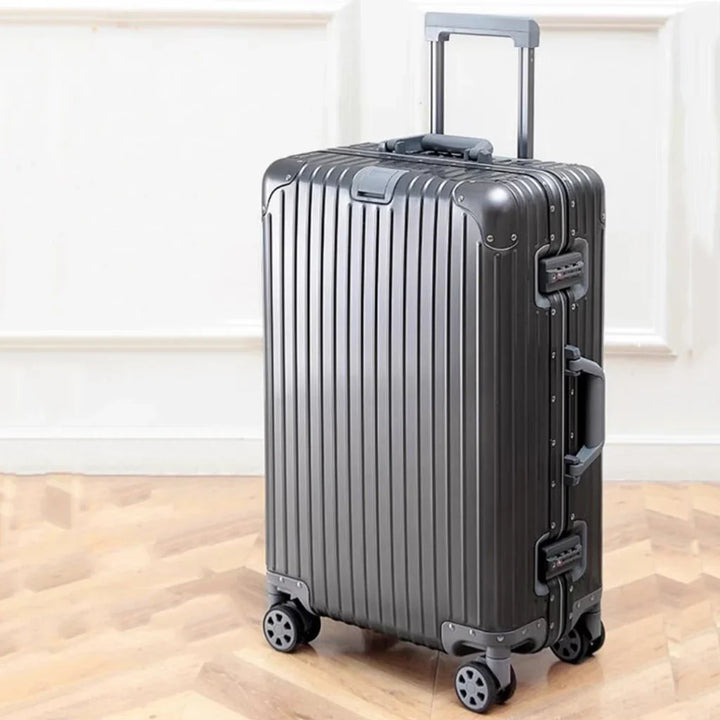 Premium Hartschalenkoffer für Herren/Damen, robustes Gepäckstück mit leisen Spinner-Rollen für stilvolle Reisen.