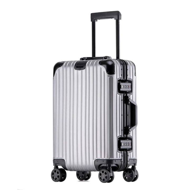 Eleganter Luxus-Hartschalenkoffer in modernem Design, perfekt für Damen und Herren, macht jede Reise komfortabel.