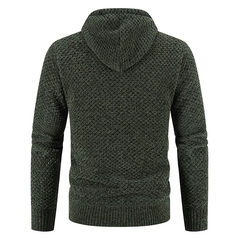 Elegante Herren Freizeitjacke aus Strick, ideal für Winter & kühle Abende.
