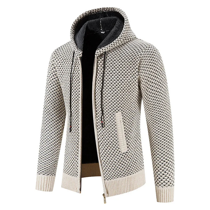 Moderne Herren Strickjacke, wintertauglich & gemütlich. Vielseitige Freizeitmode.