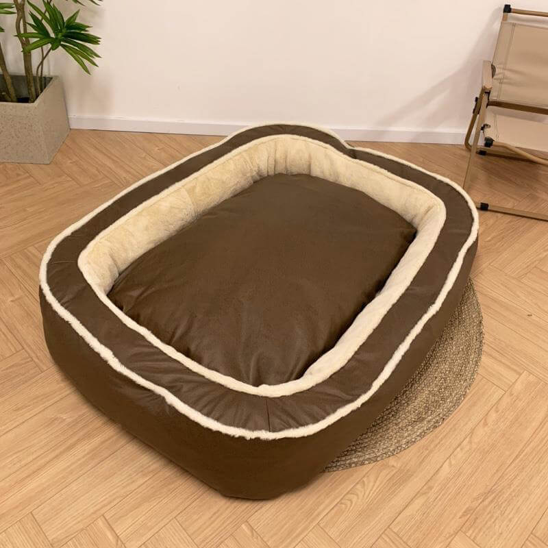 Hygienischer Hundebettbezug für große Hunde, waschbar für frischen Schlafkomfort.