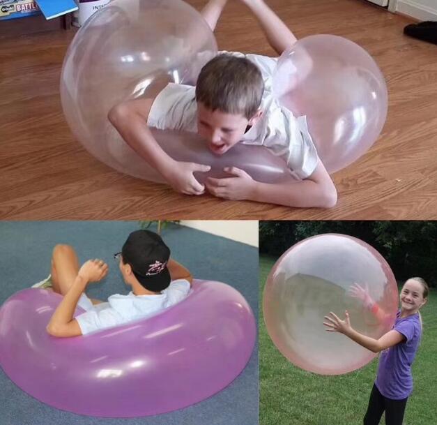 Großer Glibber-Spielball (80cm) für Kinder & Familie, aufblasbar & dehnbar, ideal als Sommerspielzeug.