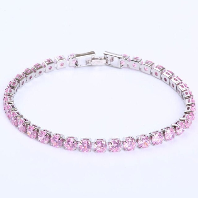 Funkelndes Tennisarmband für Damen & Herren, mit Zirkonia-Glanz; stilvolles Mode-Schmuckstück.