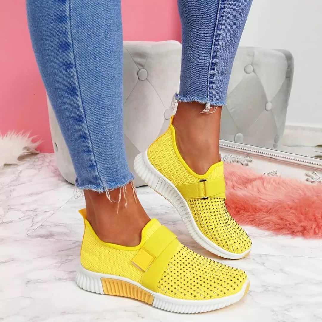 Komfortable Damen Mesh Sneaker: Bequeme und atmungsaktive Damenschuhe, perfekt für Sommer und lange Tage.