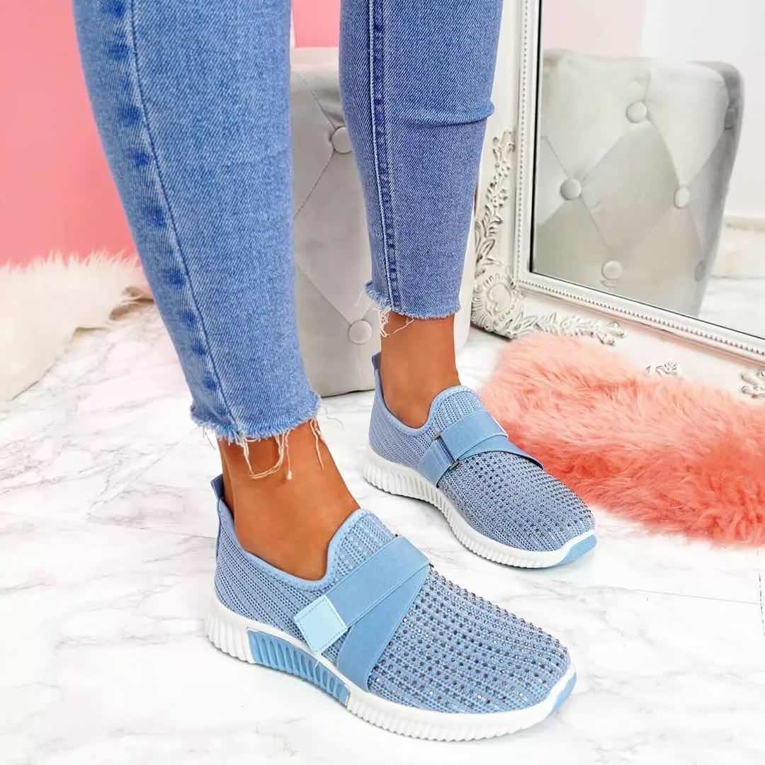 Damen Sommer Sneaker: Leichte, atmungsaktive Mesh-Schuhe, ideal als bequeme Freizeitschuhe für den Alltag.