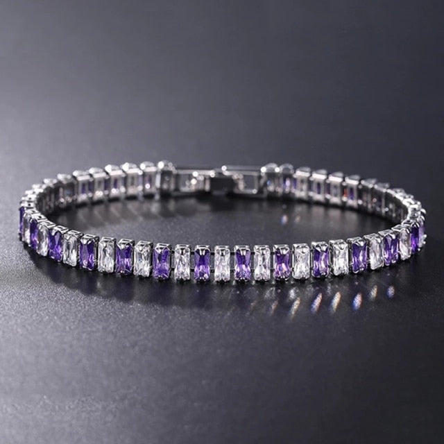 Funkelndes Unisex Armband mit Zirkonia, ein klassisches Tennisarmband für glamouröse Looks.