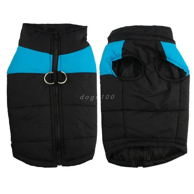 Warmer, wasserdichter Hundemantel für Winter. Schützt vor Wind & Regen. Ideal für aktive Hunde.