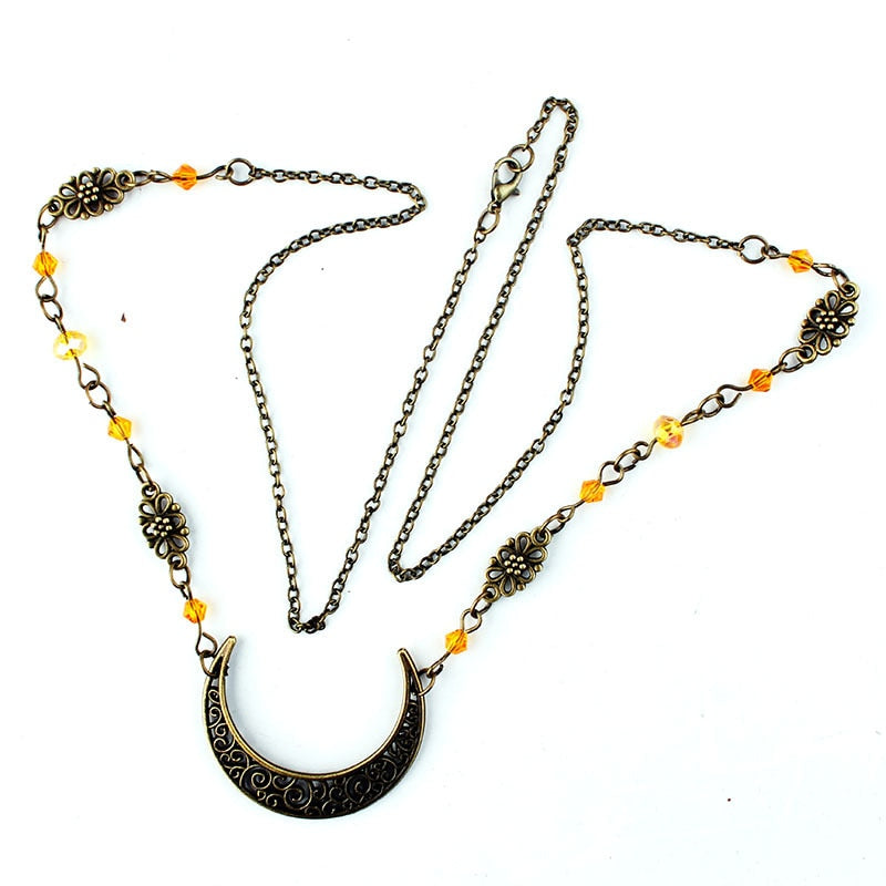 Statement Mond Kopfkette für Damen, Vintage-Haaraccessoire, einzigartiger Metall-Stirnschmuck.