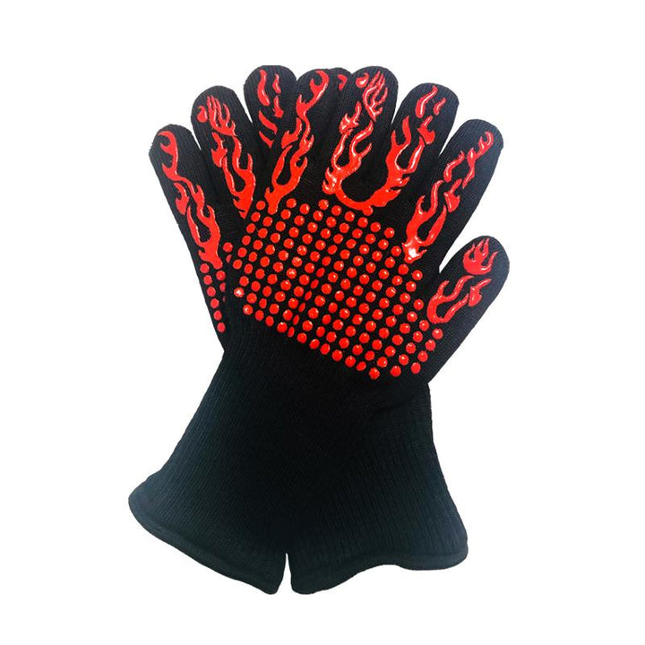 Robuste hitzebeständige Grillhandschuhe für Männer & Frauen. Perfekter Hitzeschutz für Ofen & heiße Grills.