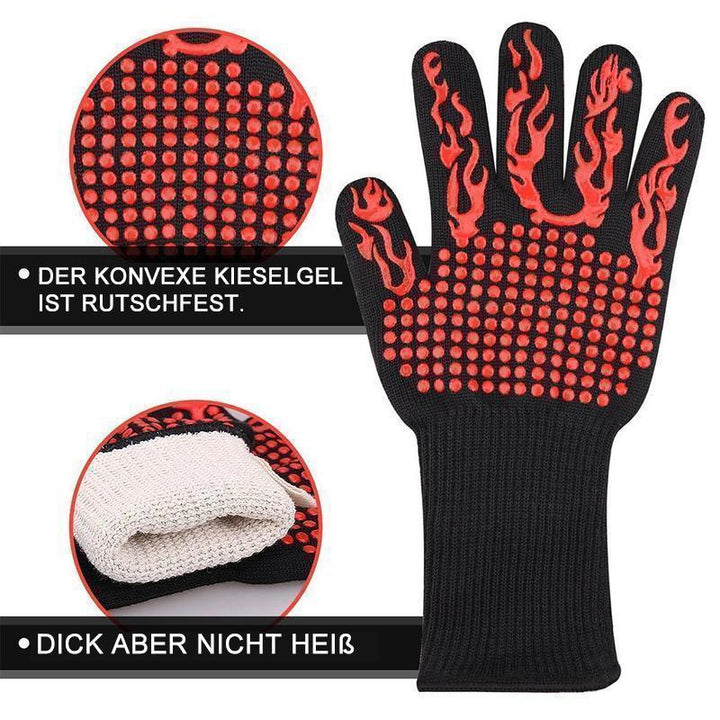 Langlebige Schutzhandschuhe mit Hitzeschutz. Ideal als Ofenhandschuhe, Backhandschuhe und Küchenhandschuhe.