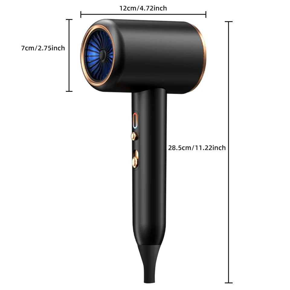 Schnelles Styling, schonende Haarpflege: 2400W Ionen-Haartrockner für professionelle Ergebnisse.