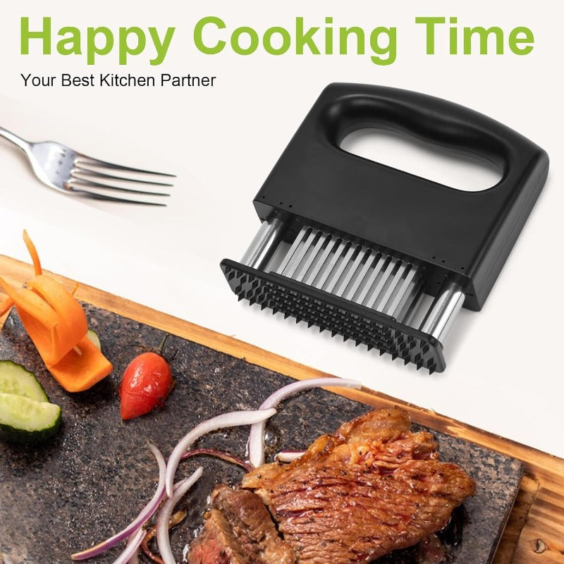 Hochwertiger Edelstahl Fleischzartmacher für zartes Fleisch; ein unverzichtbarer Küchenhelfer beim Kochen.